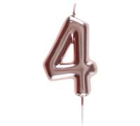 Santex 7305-4, candela 9 cm, colore: oro rosa, numero 4
