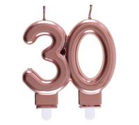 Santex - Candela delle età 30 anni, rosa oro