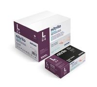 Santex Guanto nitrile s/polvere nera t/grande g