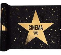 Santex mariage Runner da tavolo cinema Star Hollywood, nero/oro