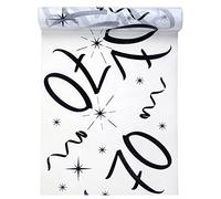 Santex - Runner da tavola Compleanno Bianco: (x1) Ref/5192, Tessuto non tessuto, bianco, 70ans