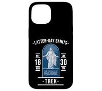 Santi degli Ultimi Giorni Trek - Cammino di fede con Cristo Custodia per iPhone 15