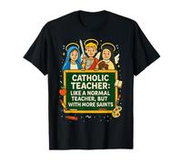 Santi patroni della scuola di apprezzamento dell'insegnante cattolico Maglietta