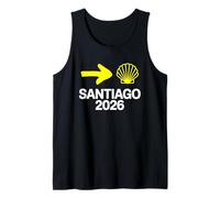 Santiago 2026 Buen Camino Scallop Shell Freccia Gialla Canotta