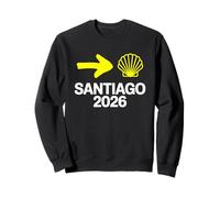 Santiago 2026 Buen Camino Scallop Shell Freccia Gialla Felpa