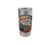 Santiago de Cuba Isola dei Caraibi Bicchiere termico in acciaio inox doppia parete