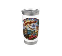 Santiago de Cuba Isola dei Caraibi Bicchiere termico in acciaio inox doppia parete