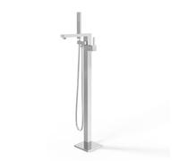 Santiago Gruppo Vasca a Pavimento Free Standing Ottone cromato Lucido - CONFEZIONE: 1 pz.