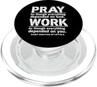 Sant'Ignazio di Loyola Pregare Lavoro Cattolico Saint Citazioni PopSockets PopGrip per MagSafe
