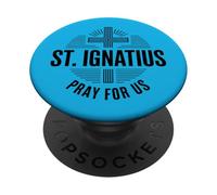 Sant'Ignazio Prega per Noi Croce Cattolica PopSockets PopGrip Adesivo