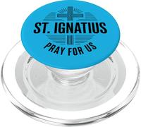 Sant'Ignazio Prega per Noi Croce Cattolica PopSockets PopGrip per MagSafe