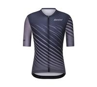 Maglia Santini Astro manica corta nero grigio scuro - L