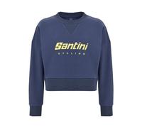 SANTINI Brand Cropped - felpa - donna Blue L