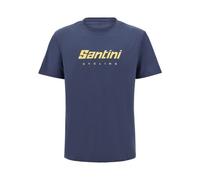 Santini Short Sleeve T-shirt Blu 2XL Uomo,Donna