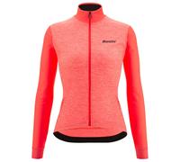SANTINI Colore Puro Damen Langarmtrikot, Größe XL, Rennradtrikot, corallo neon