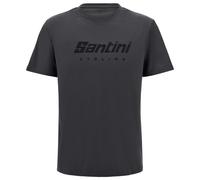 Santini Logo Short Sleeve T-shirt Grigio M