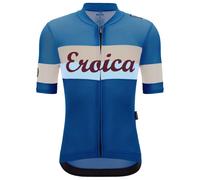 Santini - Eroica Quiete Jersey - Maglietta da ciclismo M azzurro