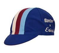 Santini - Eroica Timo Cycling Cap - Cappello da ciclismo One Size blu