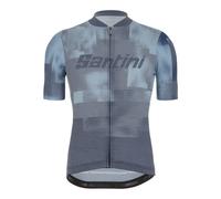 SANTINI Forza Indoor - maglia ciclismo - uomo M Grey/Blue man Polartec Delta,Made In Italy,Recycled Polyester