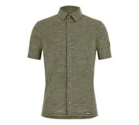 Camicia Santini Summer Gravel manica corta verde - M