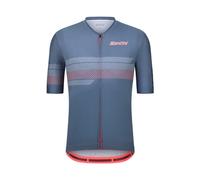 Maglia Santini Idea manica corta grigio scuro rosa - L