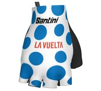 Santini - La Vuelta Polka Dot Jersey Gloves - Guanti S blu