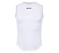 Santini Lieve Sleeveless Base Layer Bianco XL Uomo