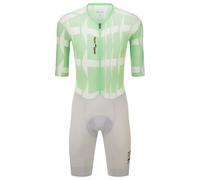 Santini - Mads Pedersen Momentum Series S/S Aerosuit - Tuta ciclismo intera S verde/grigio