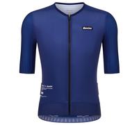 Santini - Mads Pedersen Momentum Series Short Sleeve Jersey - Maglietta da ciclismo S blu