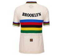 Santini Maglia A Maniche Corte Brooklyn World Champion White