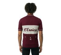 Santini Maglia A Maniche Corte Eroica Official Wool Bordeaux