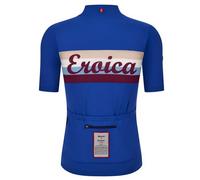 Santini Eroica Timo Short Sleeve Jersey Blu M Uomo Navy