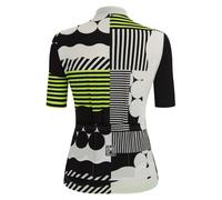 Santini Maglia A Maniche Corte Giada Optic White / Black
