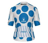 Santini Maglia A Maniche Corte La Vuelta Mountain Leader Blue / White