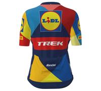 Santini Lidl Trek Short Sleeve Jersey Multicolor L Donna