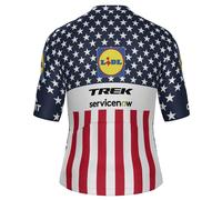 Santini Maglia A Maniche Corte Lidl Trek Usa National Champion Multicolor