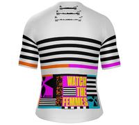Santini Tdffaz Grand Départ Bretagne 2025 Short Sleeve Jersey Bianco XL Uomo,Donna