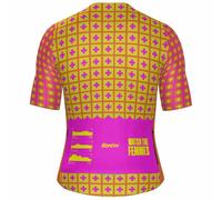 Santini Maglia A Maniche Corte Tdffaz Grand Départ Suisse Orange Fluo