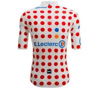 Santini Maglia A Maniche Corte Tour De France Official Polka Dot 2025 White / Red