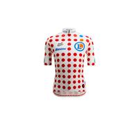 Santini maglia best climber tour de france bianco rosso