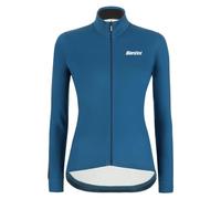 Santini Maglia Invernale Ciclismo Donna Colore (XL, Petrolio)