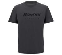 Santini T-shirt con logo manica corta Grigio L Uomo/Donna