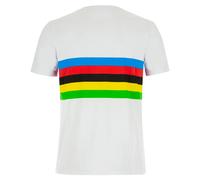 T-shirt Santini x UCI World Champion Rainbow manica corta bianco - XL