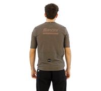 Santini Maglietta A Maniche Corte Stone Slim Fit Tech Wenge
