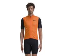 Gilet a vento Santini Nebula arancione fluo - Classic fit - XS