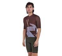 SANTINI Note - maglia ciclismo - uomo L Brown man Polartec Power Stretch,Polartec Delta