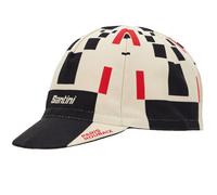 SANTINI Paris-Roubaix 2025 Radmütze, für Herren, Fahrradcap, nero