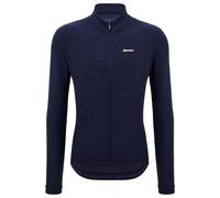 Santini - Pure Block Colour Thermal Cycling Jersey - Maglietta da ciclismo M blu