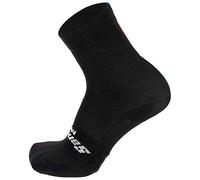 Santini UCI Rainbow Stripes Calze Alte, Nero - XL/XXL, Nero