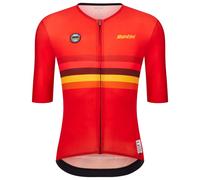 Santini Uci World Champion Spain 2025 Short Sleeve Jersey Rosso L